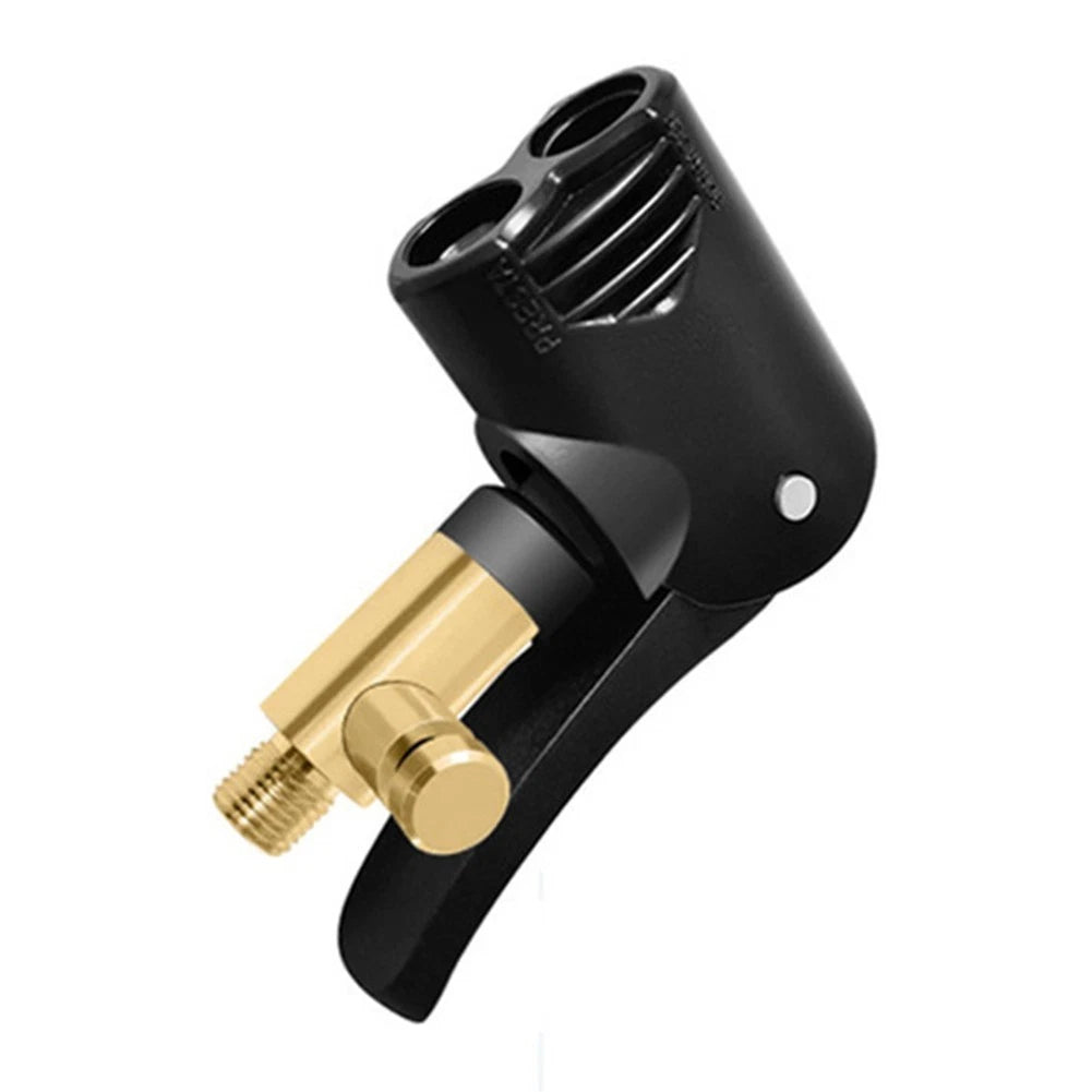 ABS Plastic + Brass Car Tire Inflator Pump Hose Nozzle Adapter