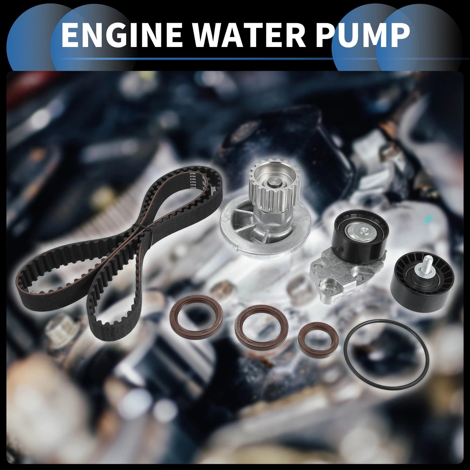 Water Pump Replacement with Seals Kit for Chevrolet Aveo (2004–2016)