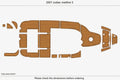 EVA Pad Foam Teak Deck Flooring for Zodiac Medline 3 (2007)