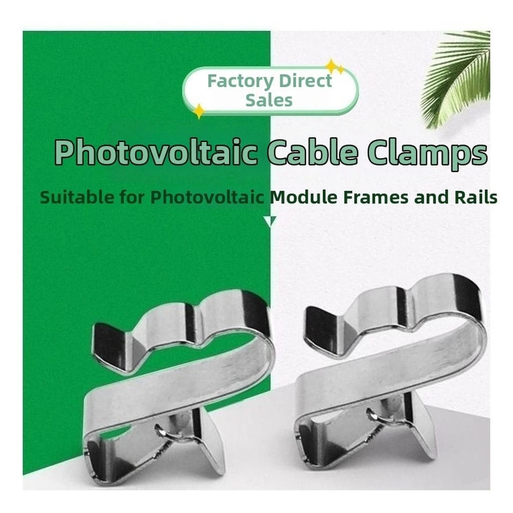 Photovoltaic Parallel Holder for Solar Rail Cable Routing