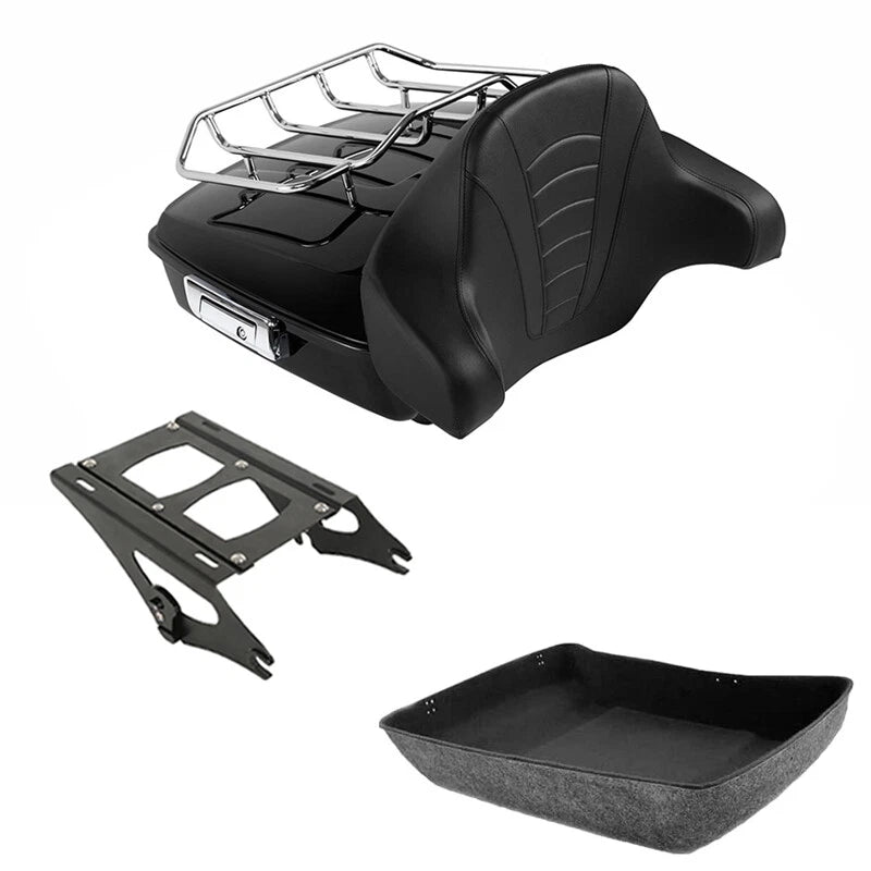 Chopped Trunk Backrest Mount Rack for Harley Touring Electra Glide (2014–2026)