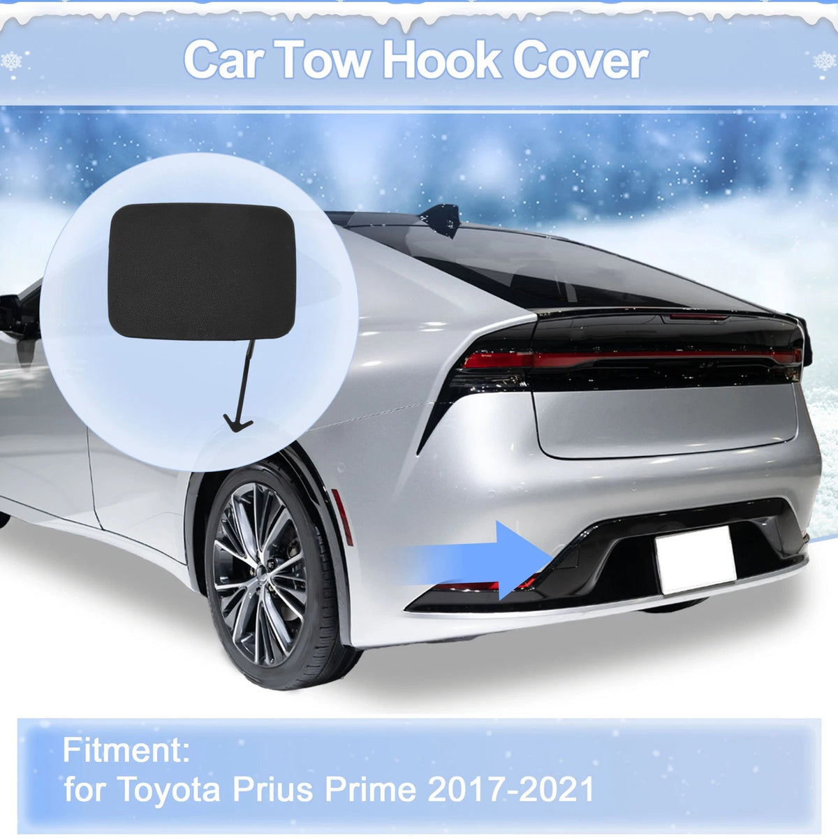 Car Tow Hook Cover Cap Left Rear for Toyota Yaris 2003-2005