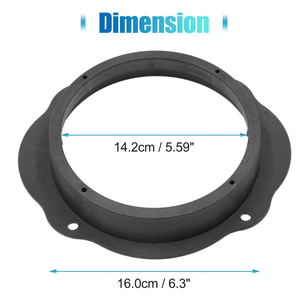 2X 6.5" Speaker Spacer Rings for Ford