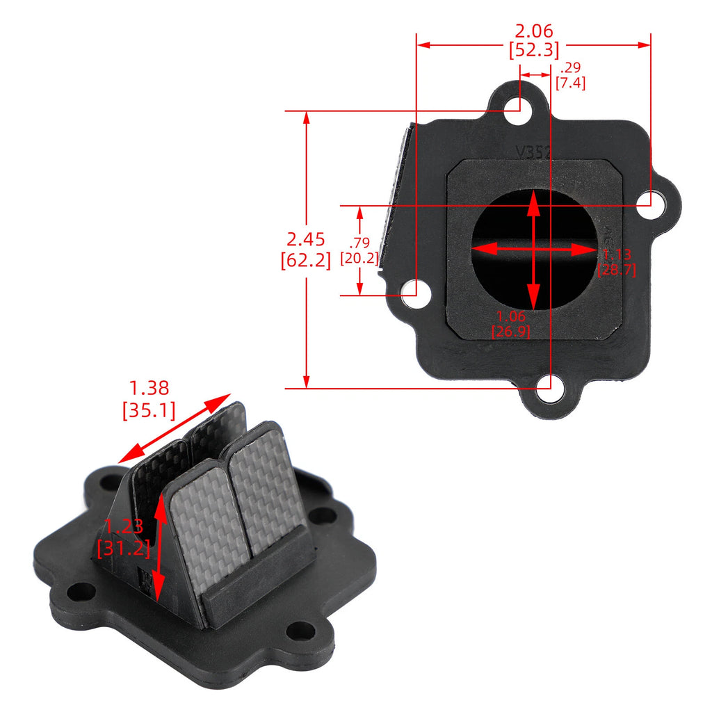 Reed Valve System V352 A/B jog50 for Yamaha YW50 Zuma50 (2002–2011)