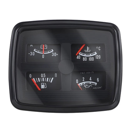 4 in 1 Car Instrument Cluster Gauge for Universal Vehicles (12V)