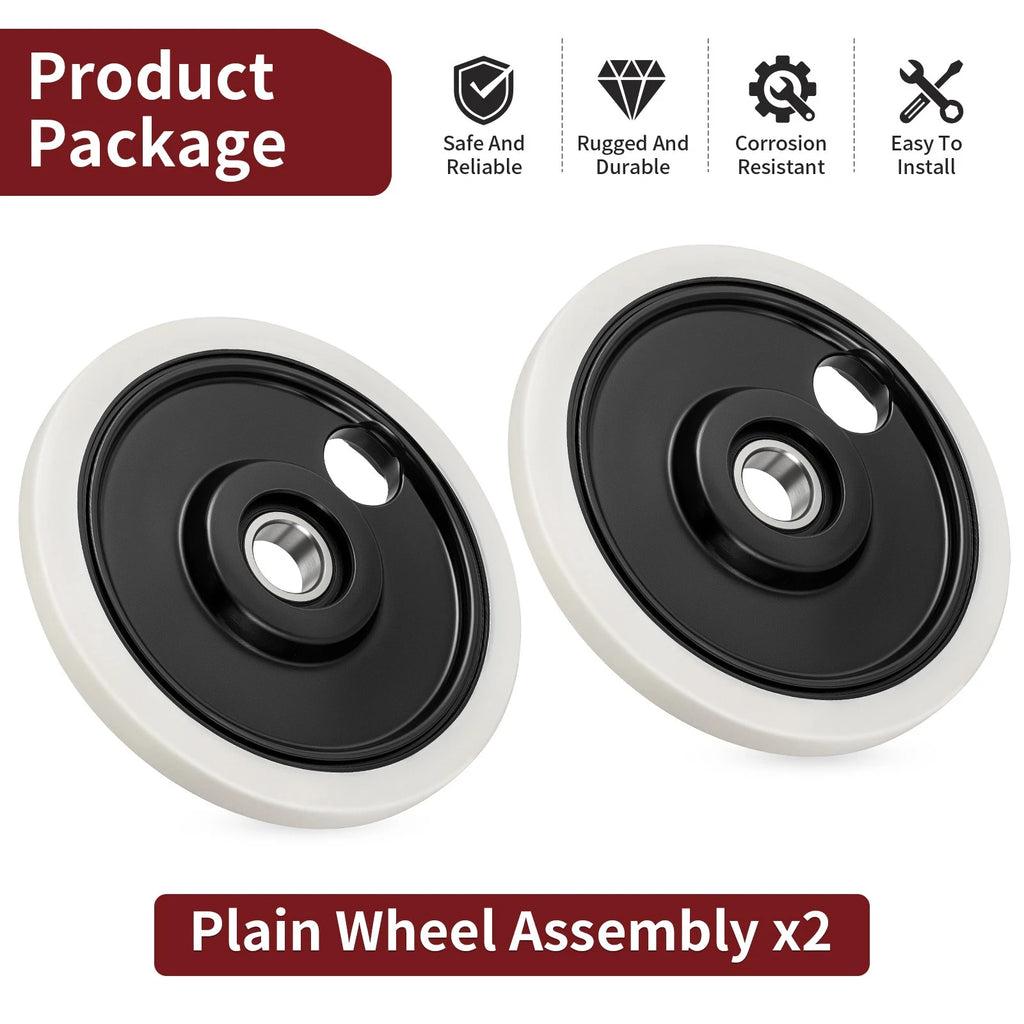 2Pcs Wheel Assembly 1590457 for Polaris Snowmobile Dragon SP 600 800 (2009)
