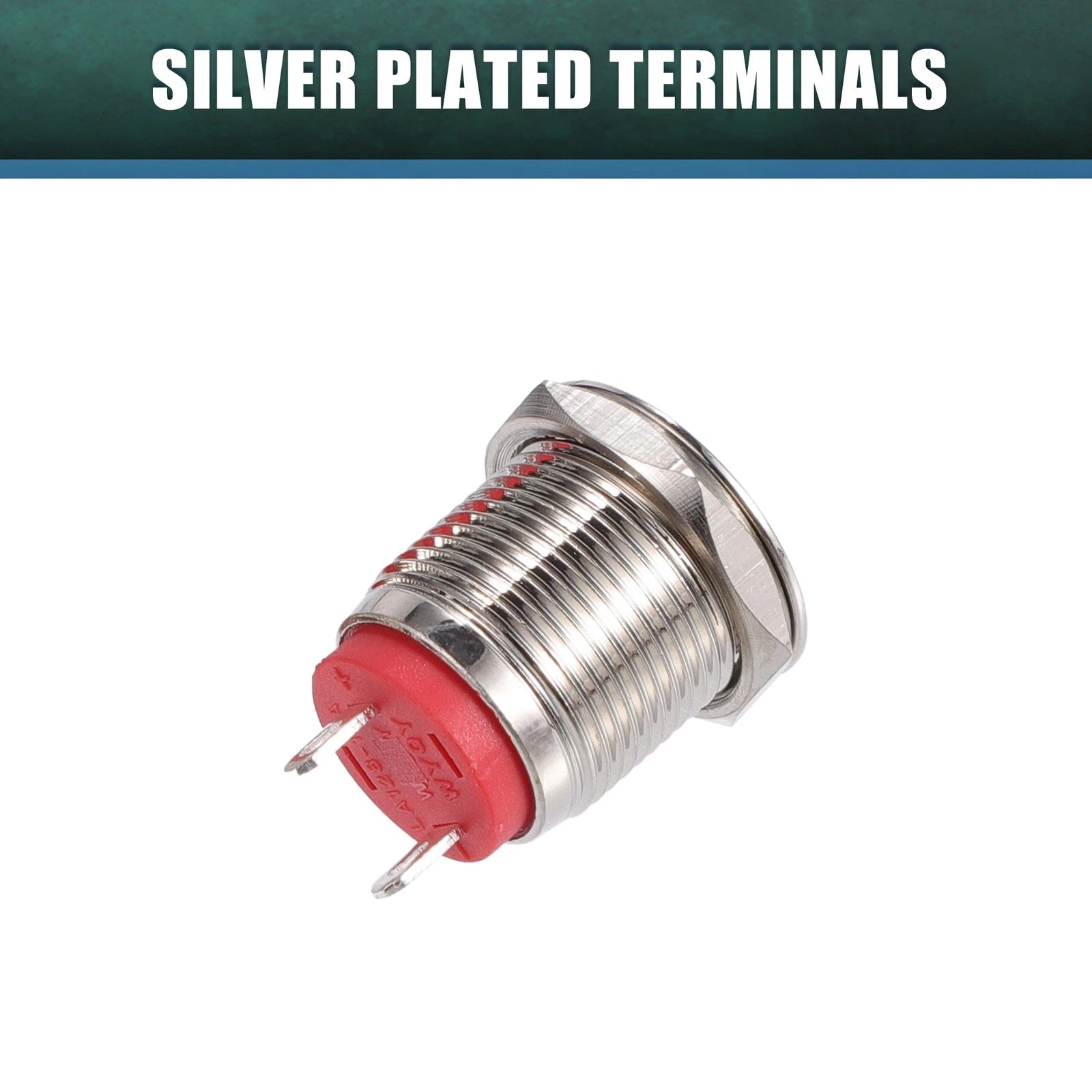 5 Pcs 12mm LED Waterproof Pilot Indicator Signal Light for Universal