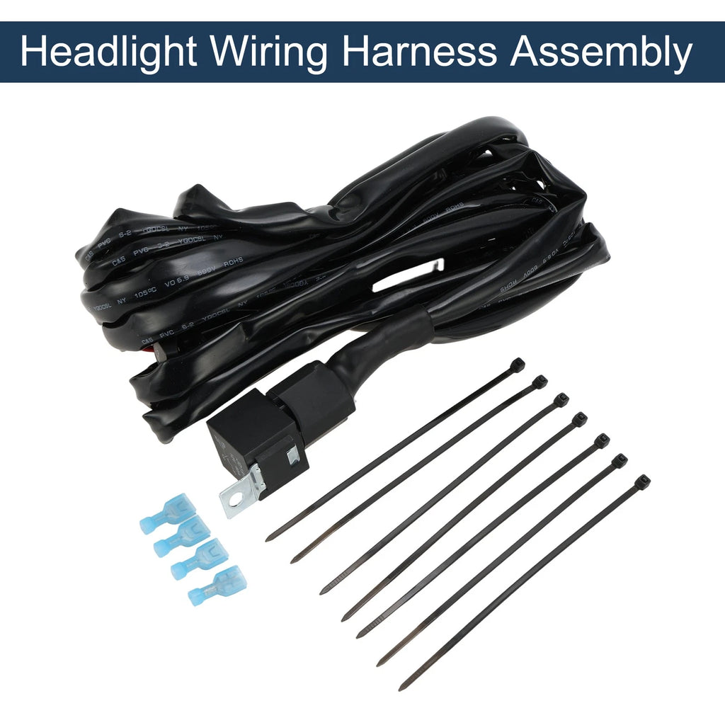 Headlight Cable Repair Kit for - 4 Terminal Plug Set