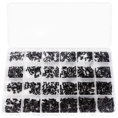 Flat Head Screw Kit for Eyeglasses Repair (Grade 4.8)