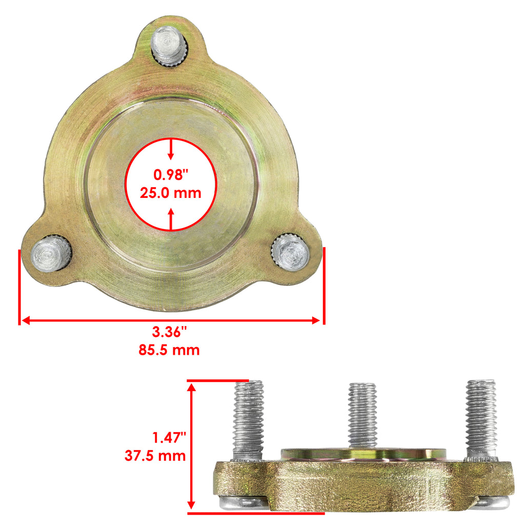 Deck Spindle Pulley with Hub and Stud for Toro Z Master 7000 (2012–2013)