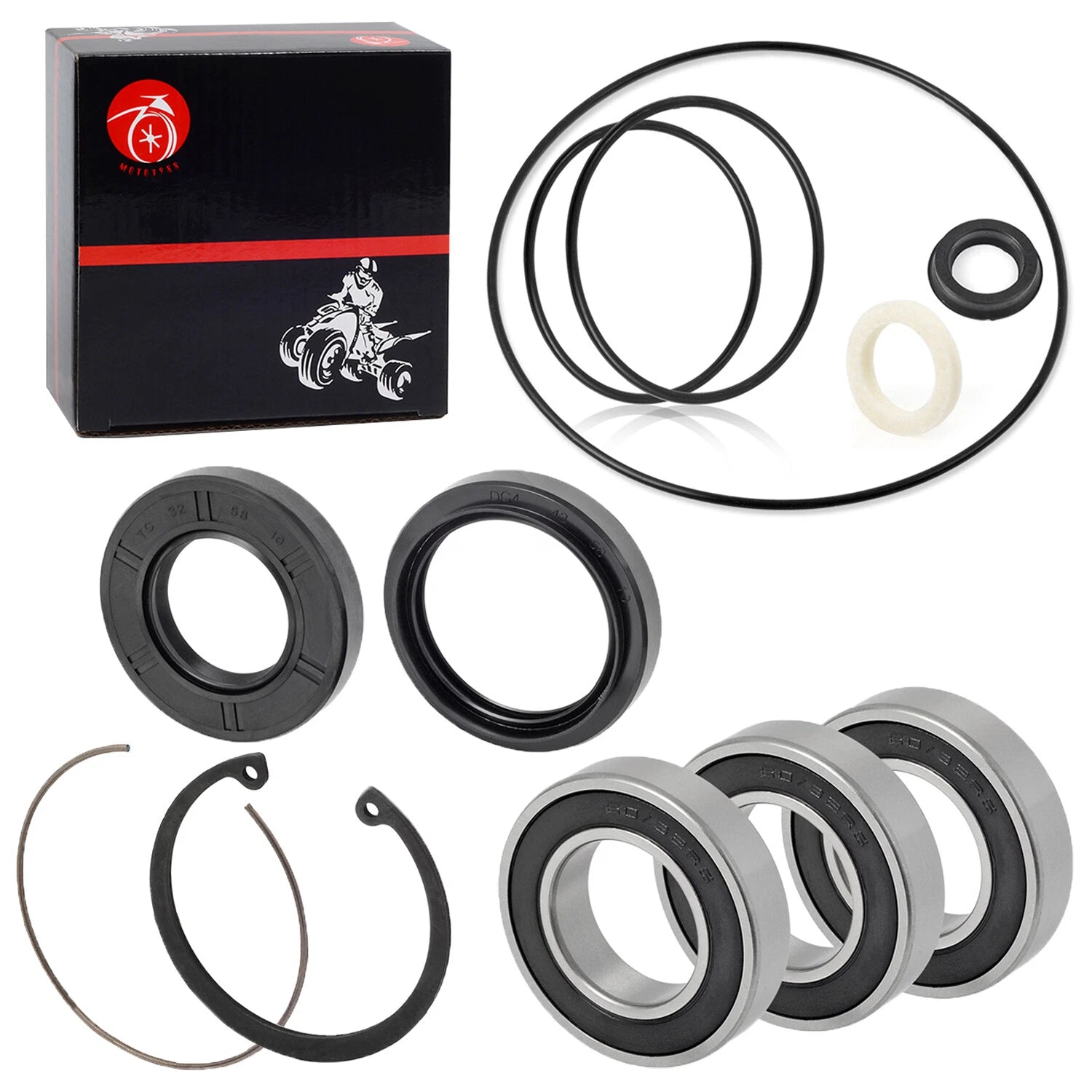 Rear Axle Wheel Bearing Seals for Honda Recon 250 TRX250TM TRX250TE (1997–2022)