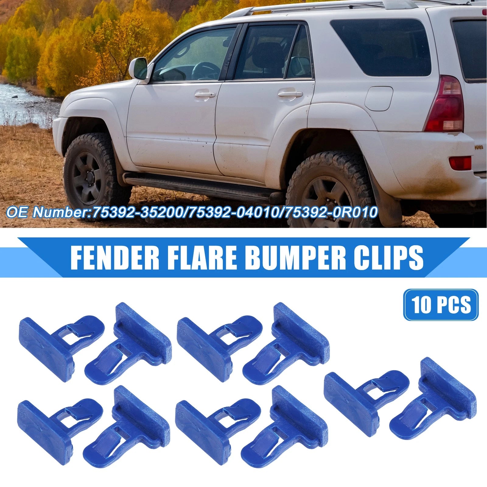 Fender Flare Bumper Clips Replacement 10 Pcs for Toyota Avalon (2013–2021)