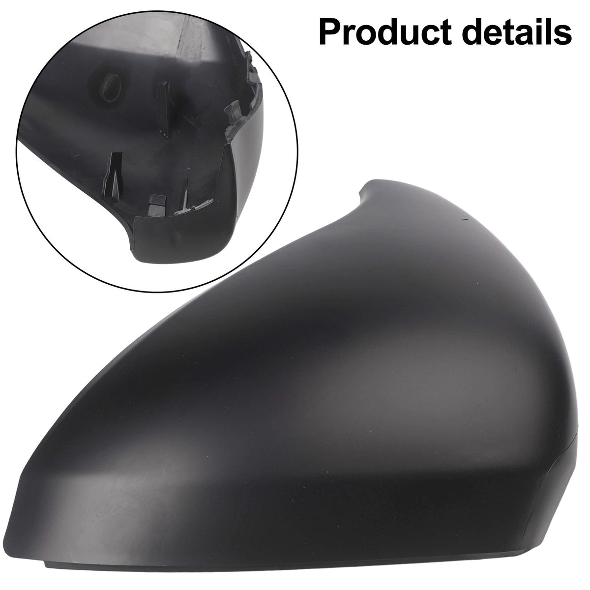 Left Side Rearview Cover for Peugeot 207 (2006–2015) ABS Material
