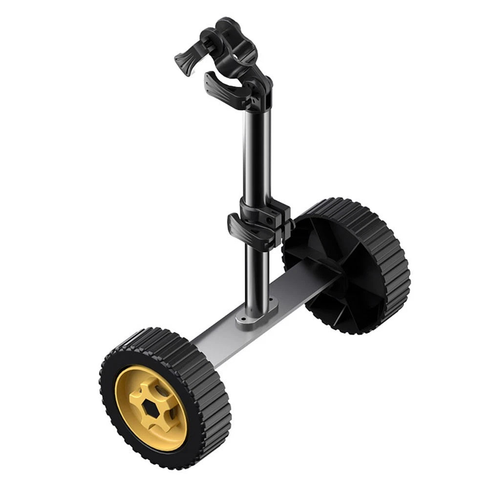 Lawn Mower Support Wheel Attachment for Enhanced Maneuverability