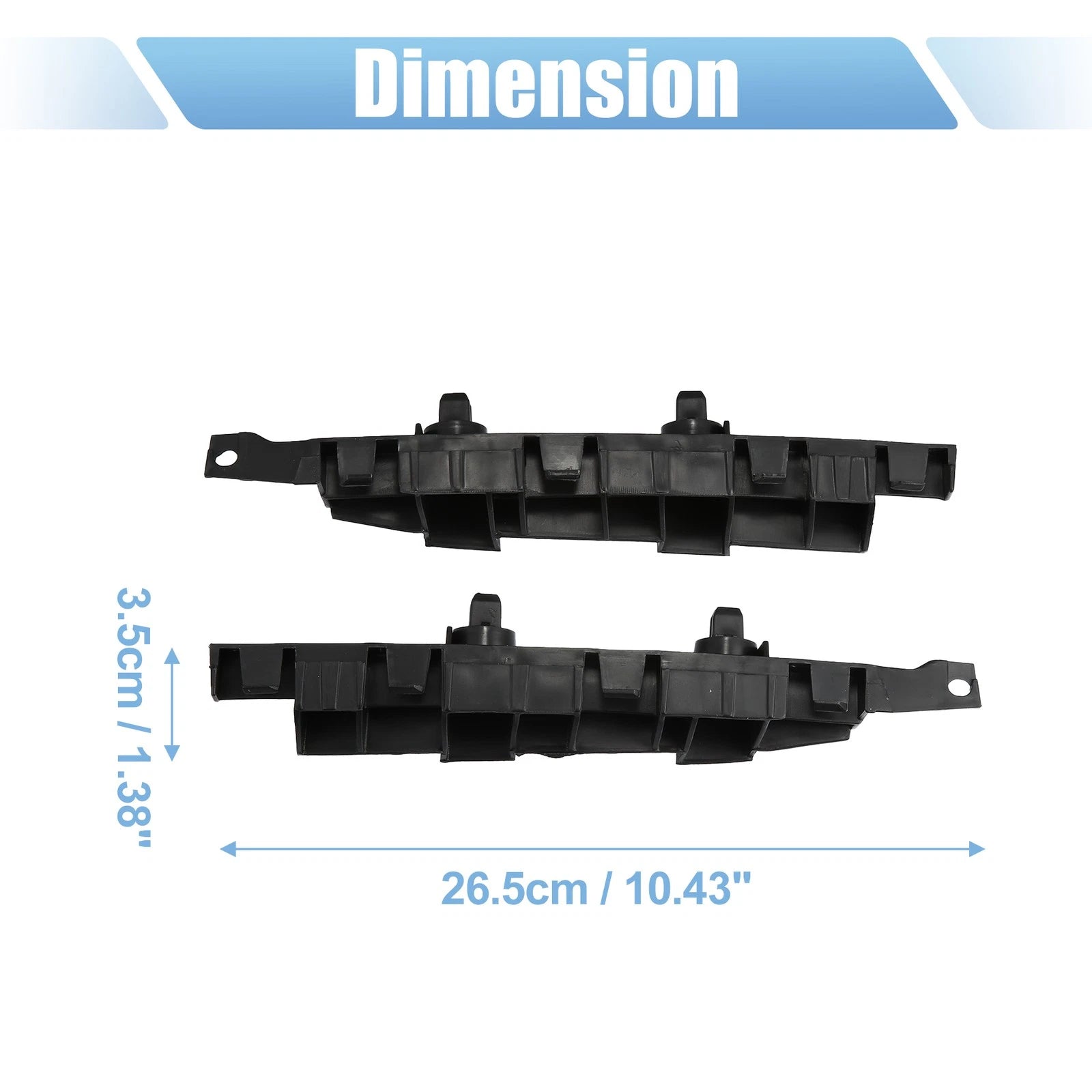 Front Bumper Mounting Support Bracket Pair for Honda Accord (2006–2007)