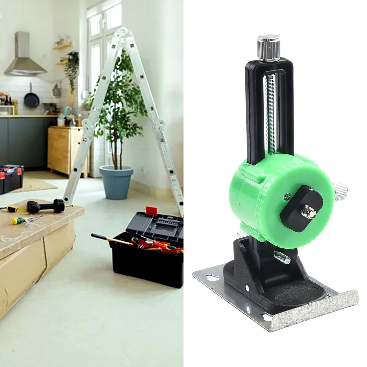 Wall Mounted Bracket for Various Applications (160x100x60mm) Black/Green