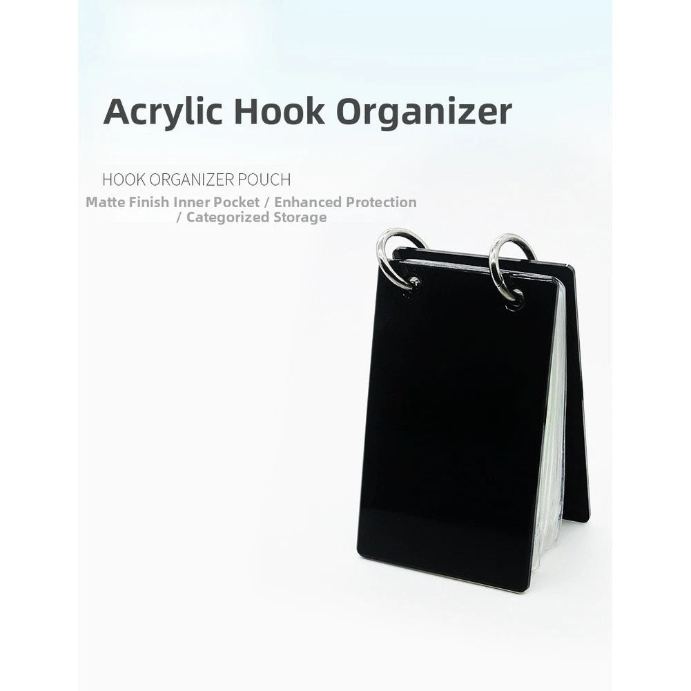Waterproof Lure Hook Storage Bag with Clear Shell and EVA Pockets