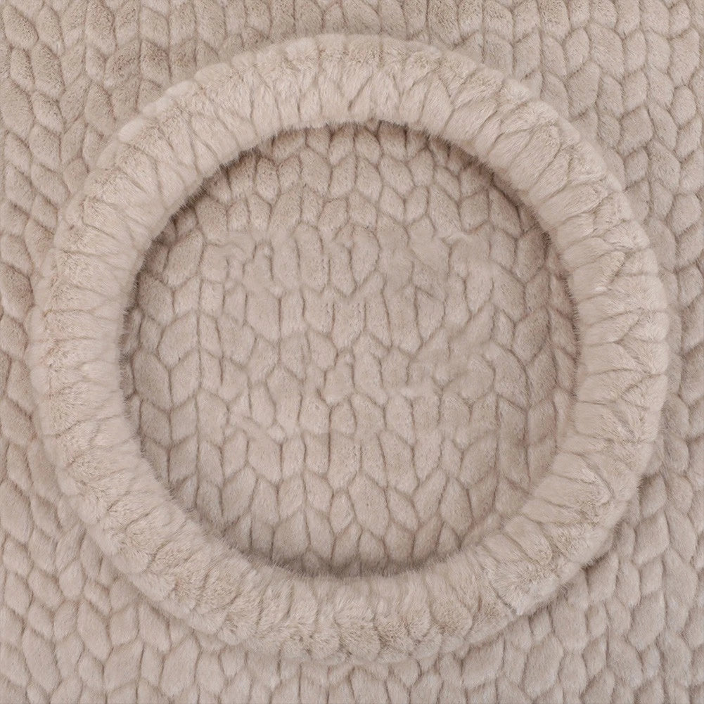 Warm Plush Steering Wheel Cover for Universal Fit (Winter, Anti-Slip, 3D Texture)