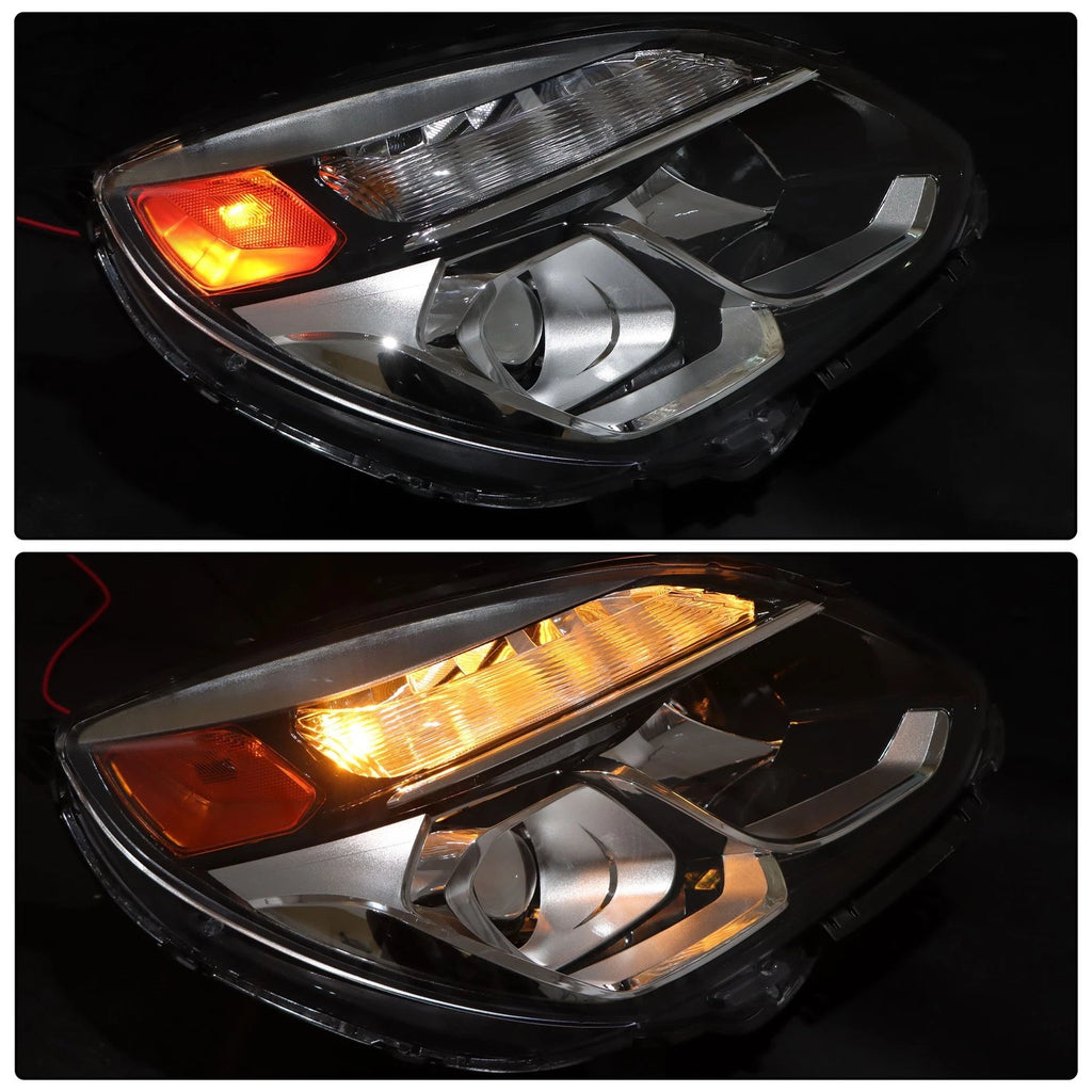 Set of 2 Halogen Projector Headlights for Chevy Equinox (2016–2017)
