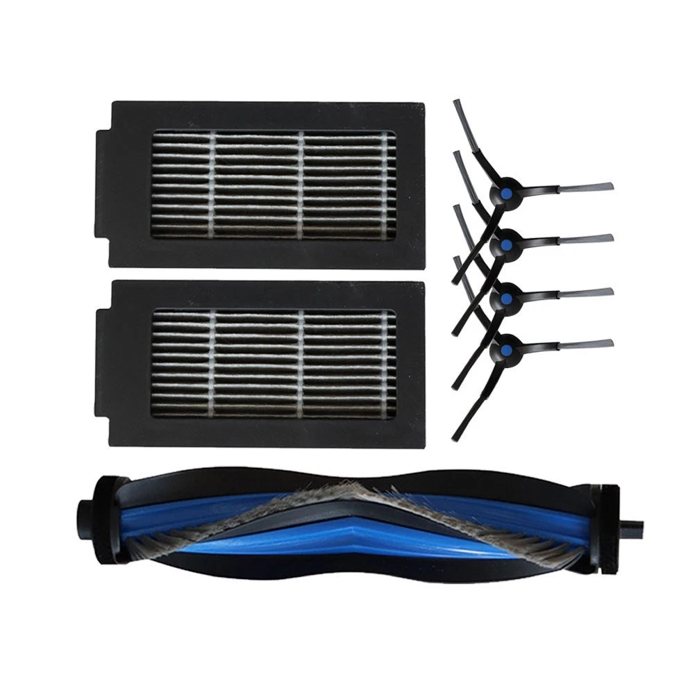 HEPA Filter Set with Main Brush & Side Brushes for Ecovacs T50 PRO (2021–2023)