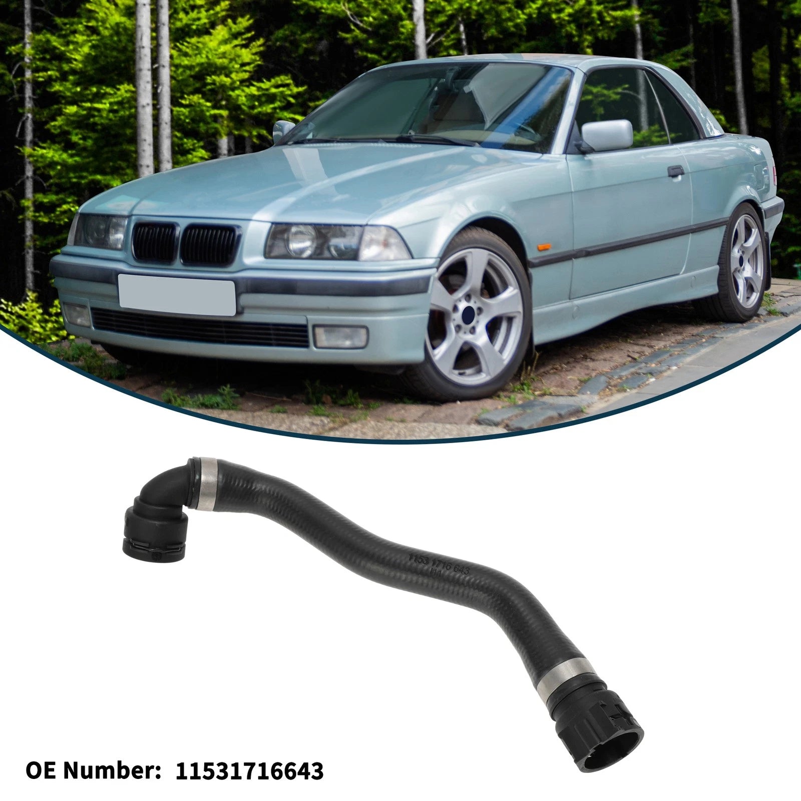 Radiator Hose Replacement for BMW Z3 E36 (1995–2003) Cooling System
