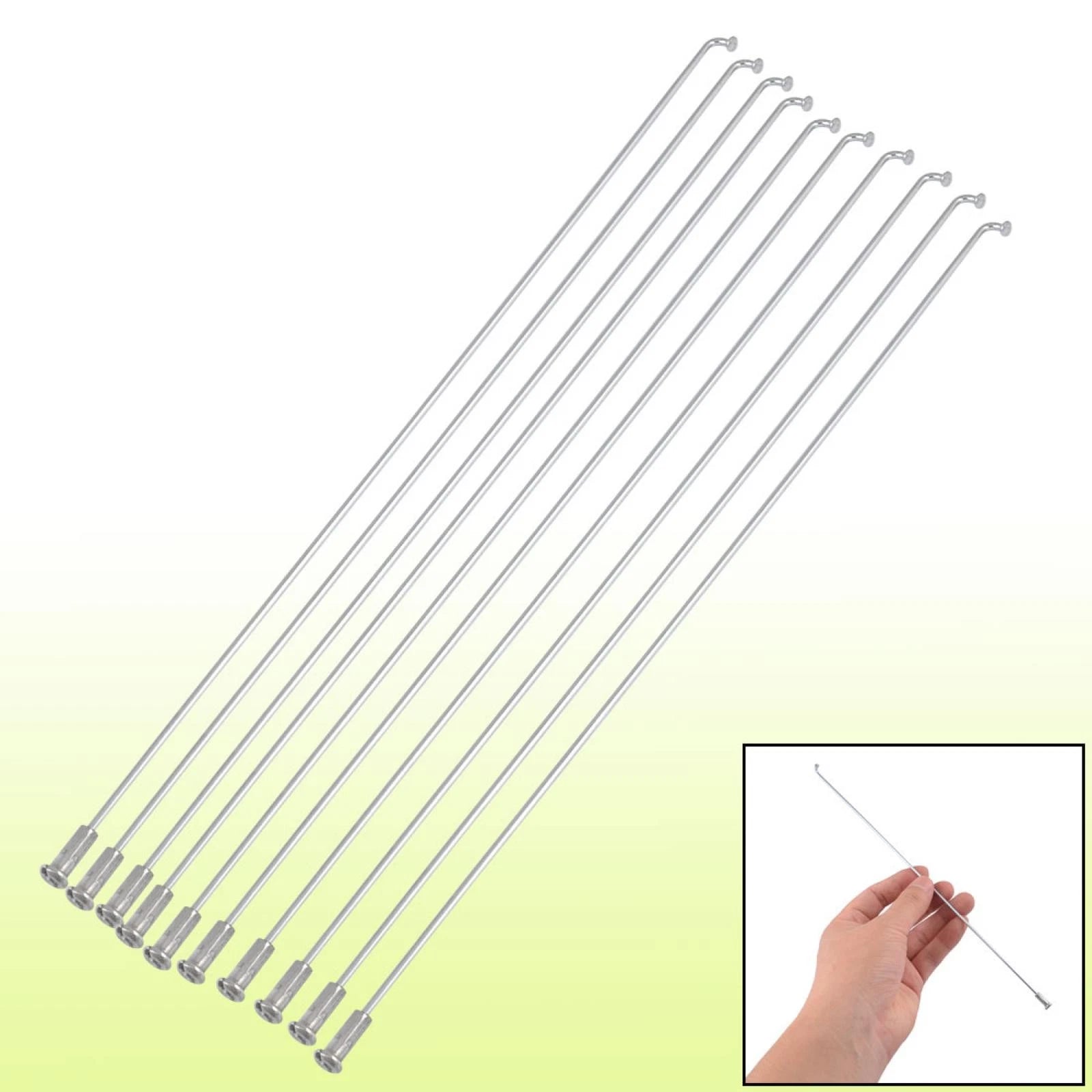 Bike Spokes 10 Pcs Replacement for 26in Mountain Road Bicycle (2mm)