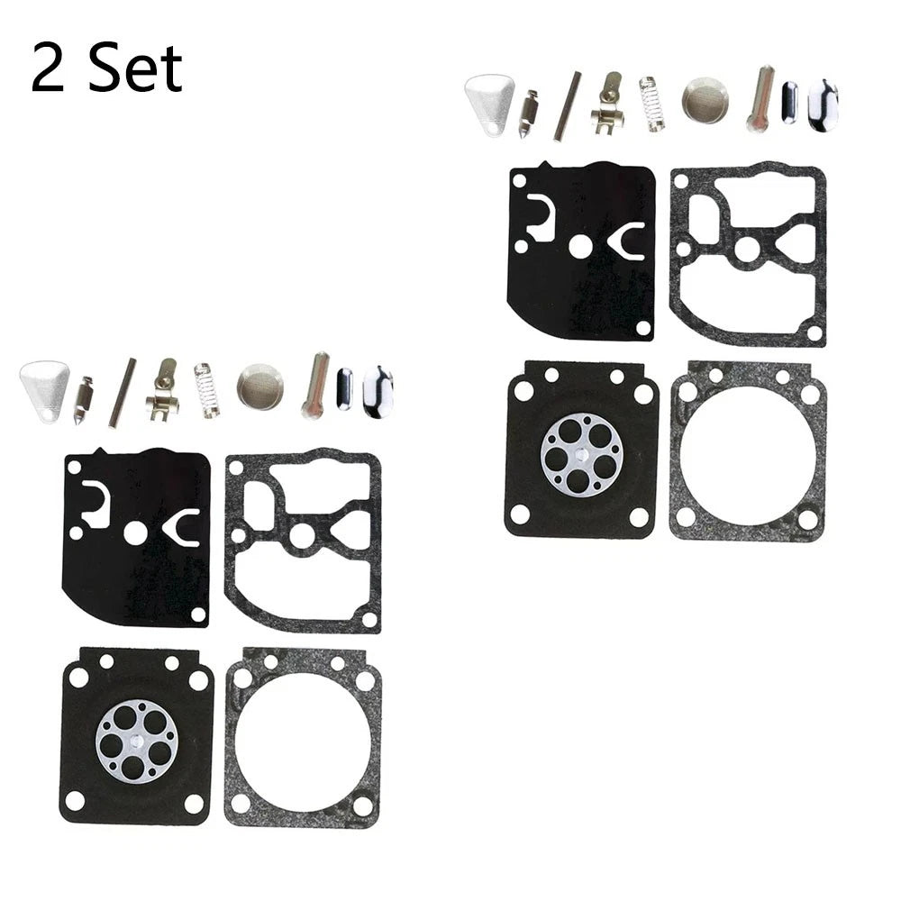 Set of 2 Carburetor Rebuild Kit for Zama RB-40 FS106 FS108 FS120 FS200 FS400 FS450