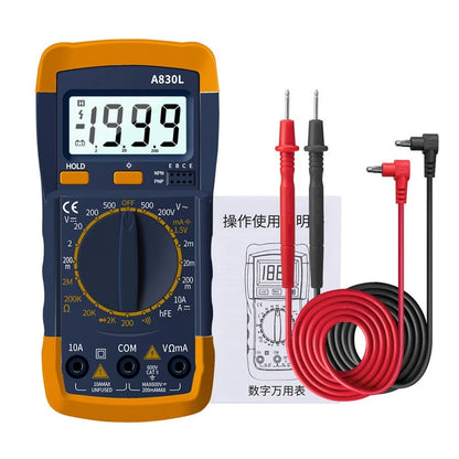 Multifunctional Tester A830L LCD Meter with Diode & Transistor Tests