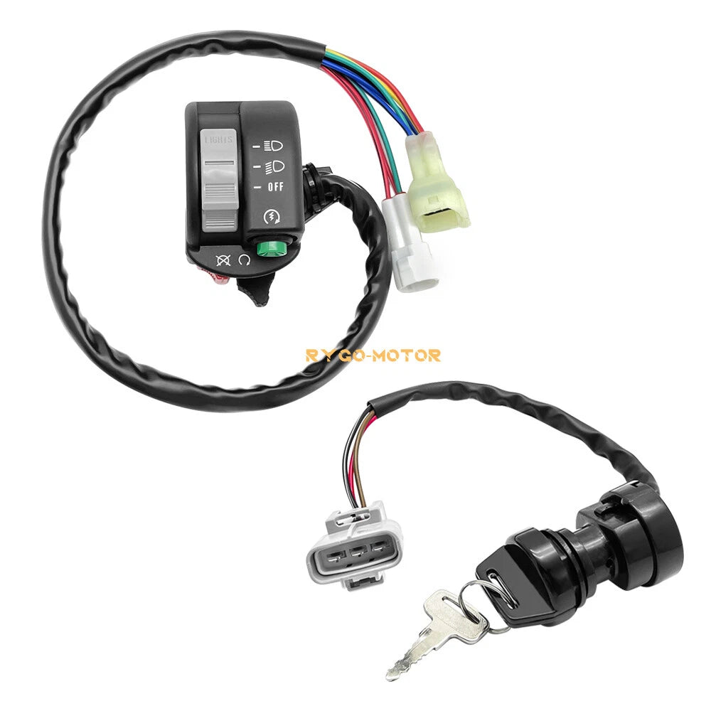 Start Stop Headlight Switch & Ignition Key Switch for Yamaha Grizzly 660 (2002–2008)