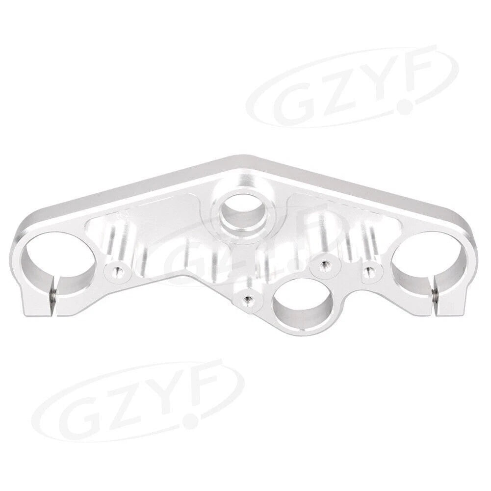 Silver Front Upper Clamp Triple Tree Lowering for Yamaha R3/R25 (2014–2016)