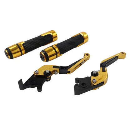 Folding Extendable Brake Clutch Lever Grip Kit for Yamaha YZF R1 R6 (2000–2023)