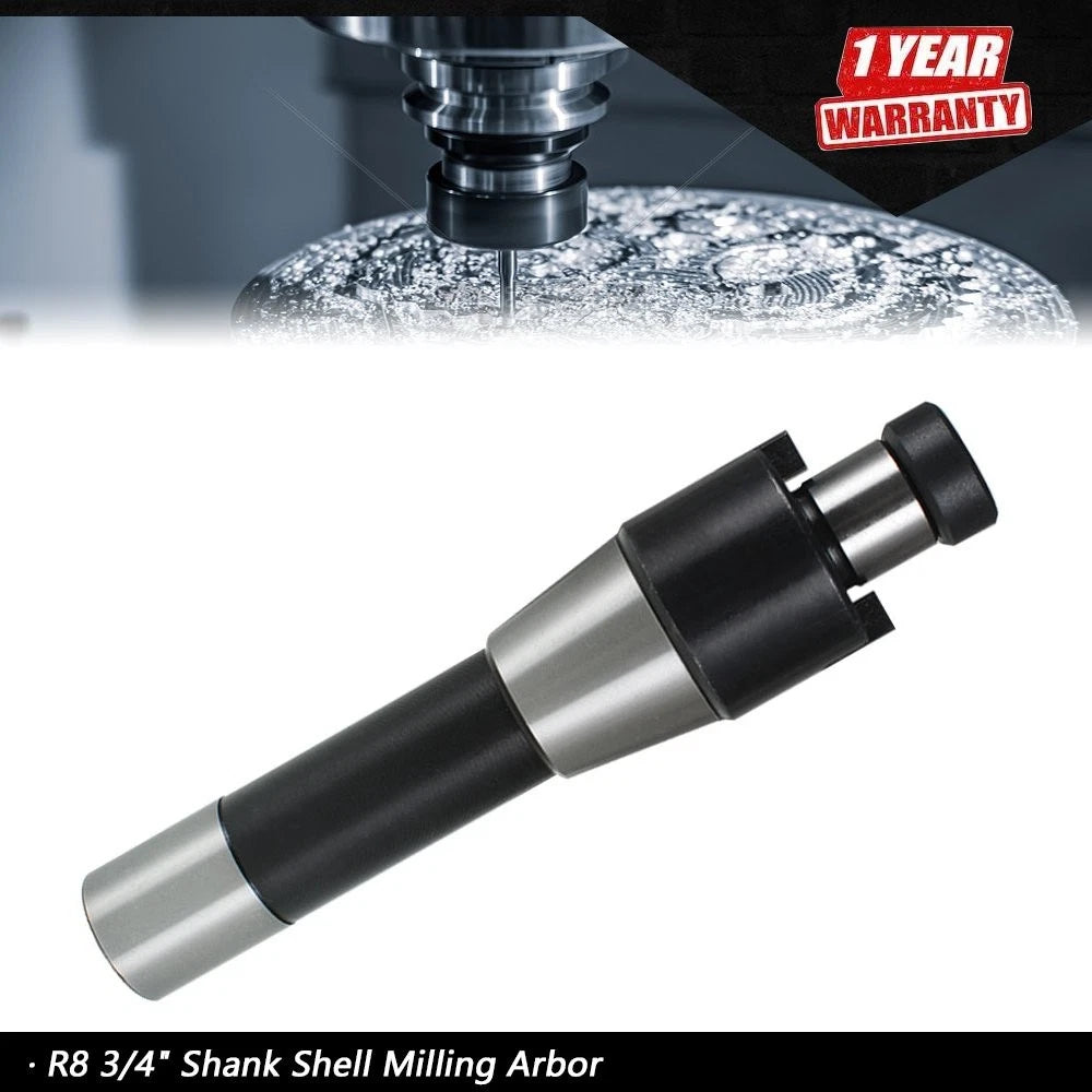 3/4" R8 Shank Shell Milling Arbor Adapter Holder for Bridgeport Machine