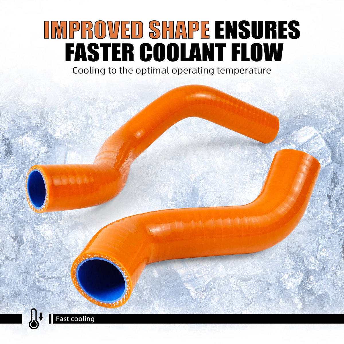 Silicone Radiator Coolant Hose Pipe Kit for KTM 790/890 Adventure (2019–2025)