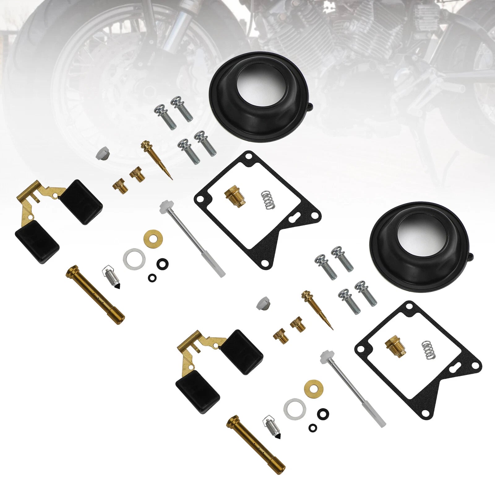 2X Carburetor Rebuild Repair Kit for Yamaha Virago 750 XV750 (1981–1983)