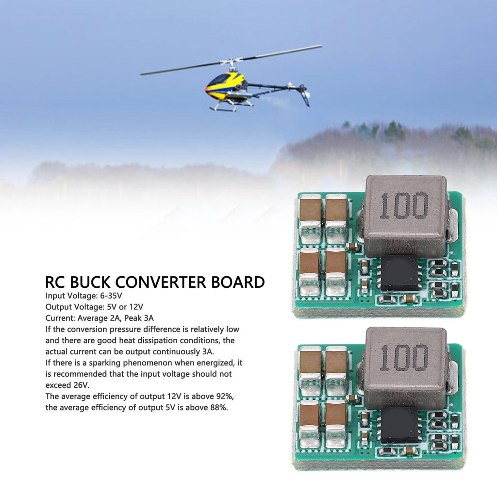 2X Stepdown Converter Board for RC Vehicles (6V–35V)