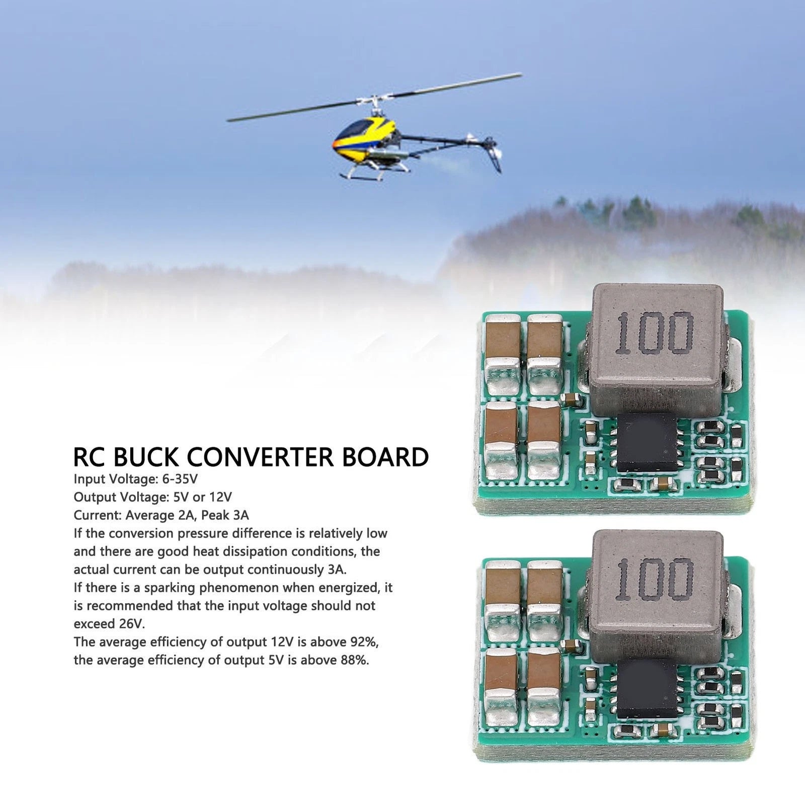 2X Stepdown Converter Board for RC Vehicles (6V–35V)