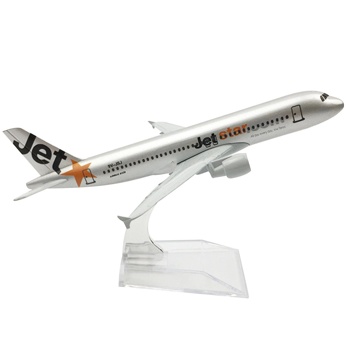 A320 Jet Star Airlines Diecast Model Airplane (1:400 Scale)