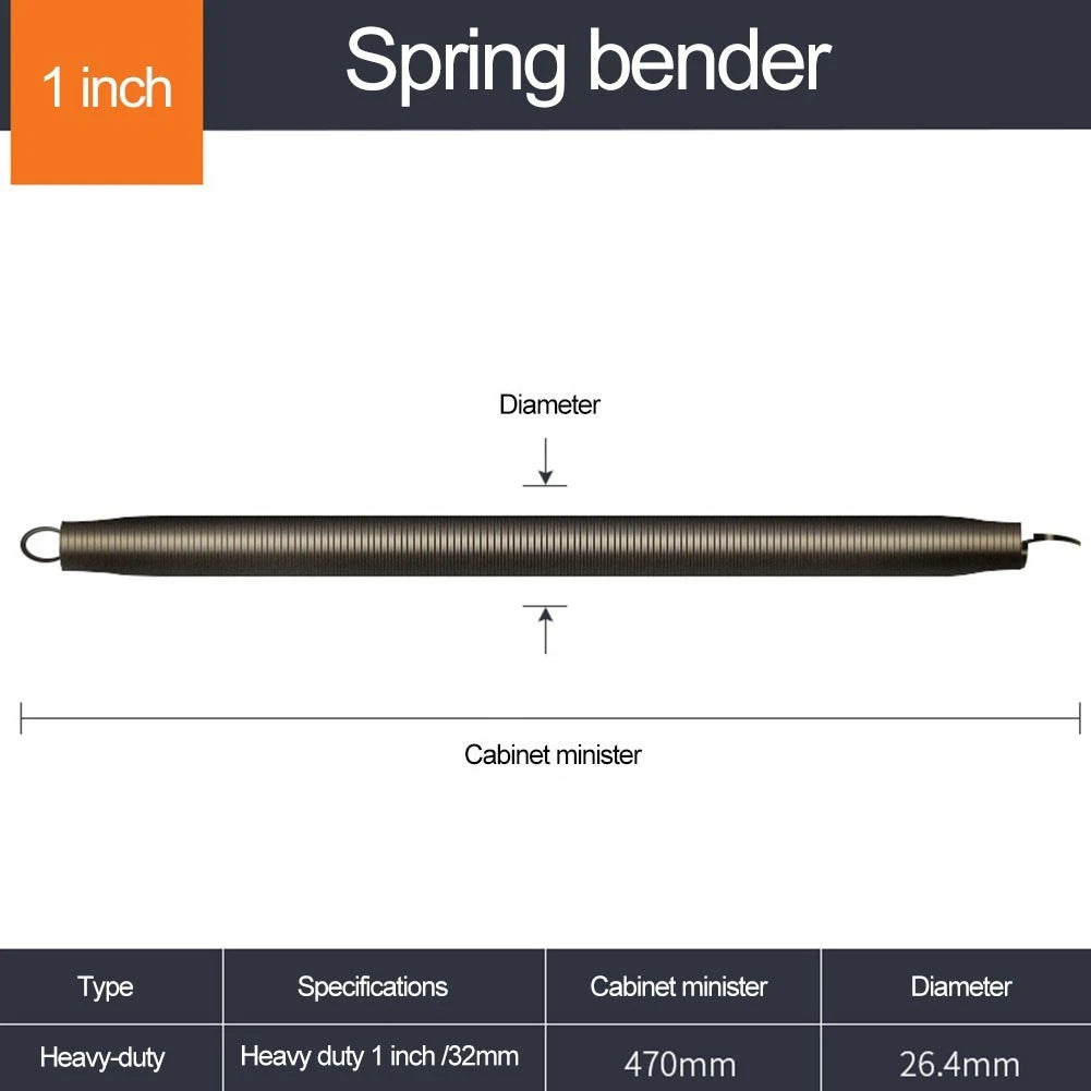 PVC Pipe Bending Tool with 4 Points Curve Spring (420mm Length)