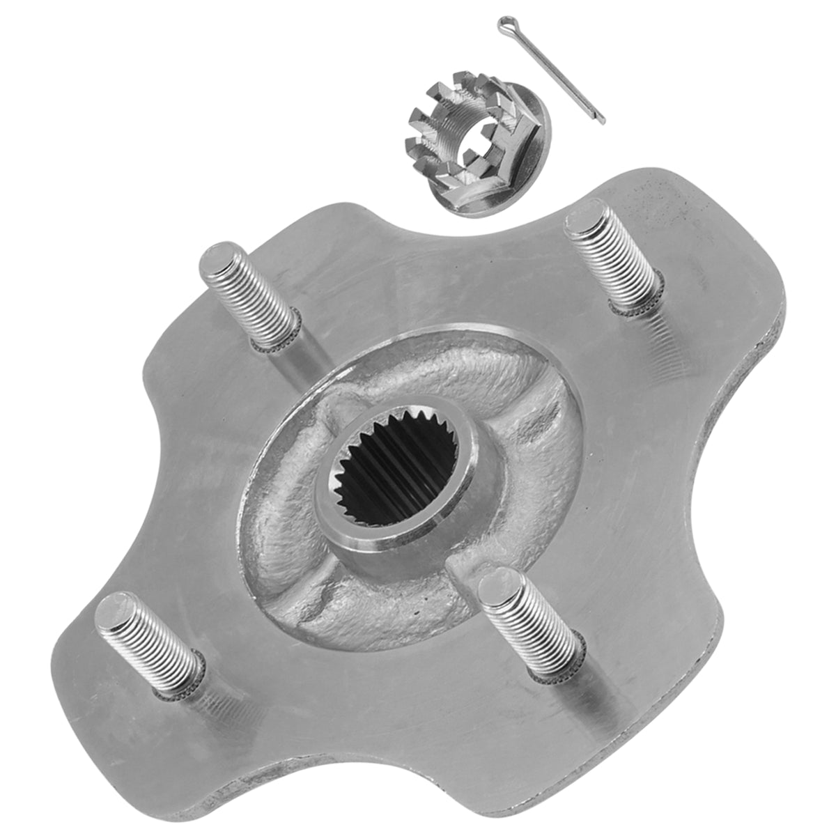Rear Axle Wheel Hub with Nut Replacement for Honda TRX250 Recon 97–19