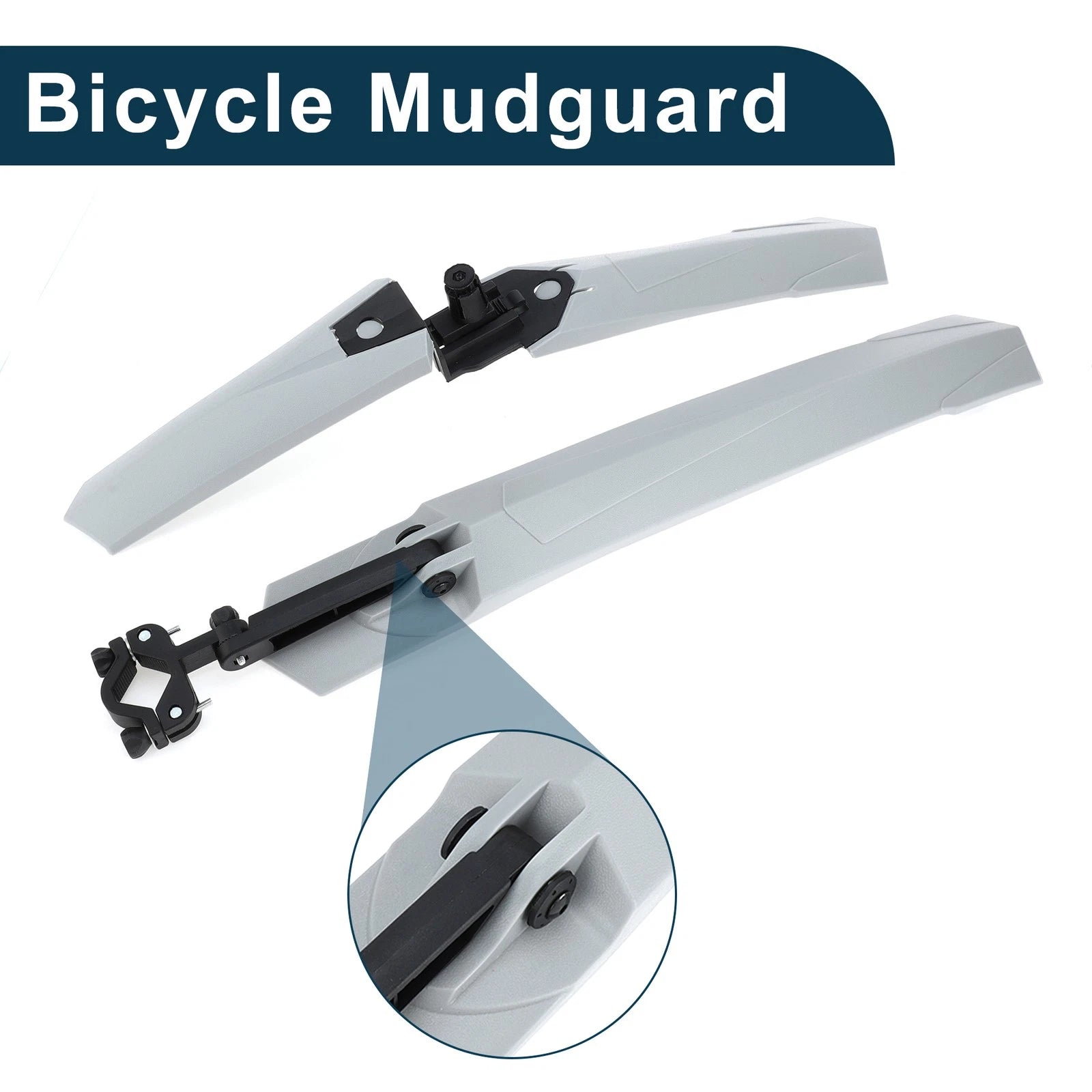 MTB Bicycle Mudguards Front and Rear Durable Set for 26.77in 21.26in