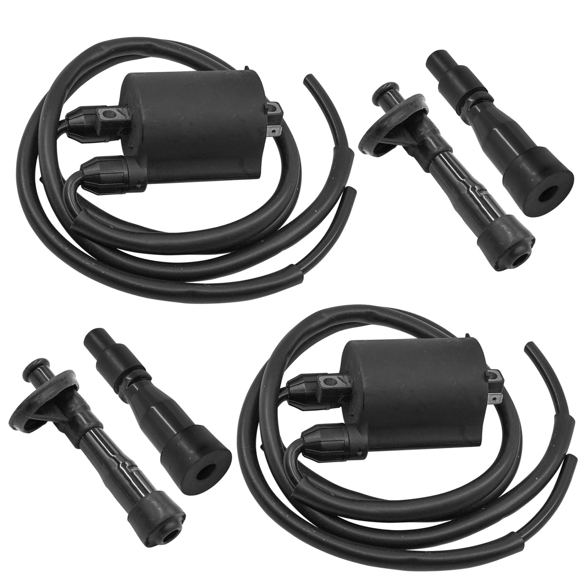 Caltric Spark Plug and Cap Set for Honda Shadow Ace 750 VT750 (2002–2003)