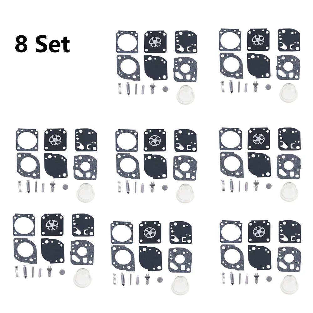 8x Carburetor Repair Kit for Poulan Ryobi Homelite Zama RB-117 (C1U-W19)