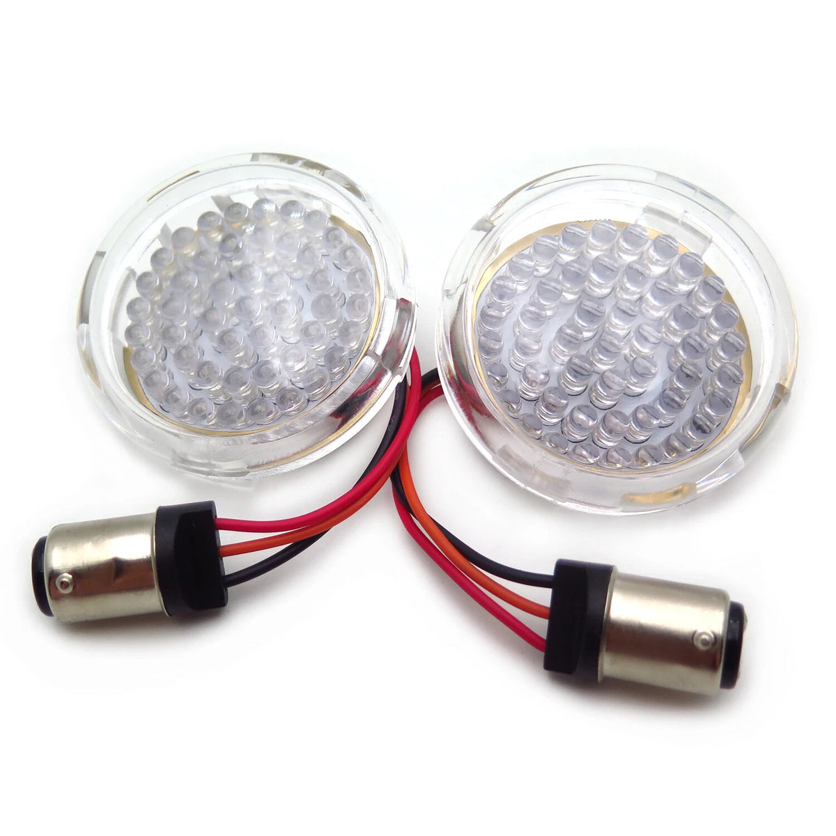 2" Bullet Red LED Turn Signal Lights 1157 for Harley Touring