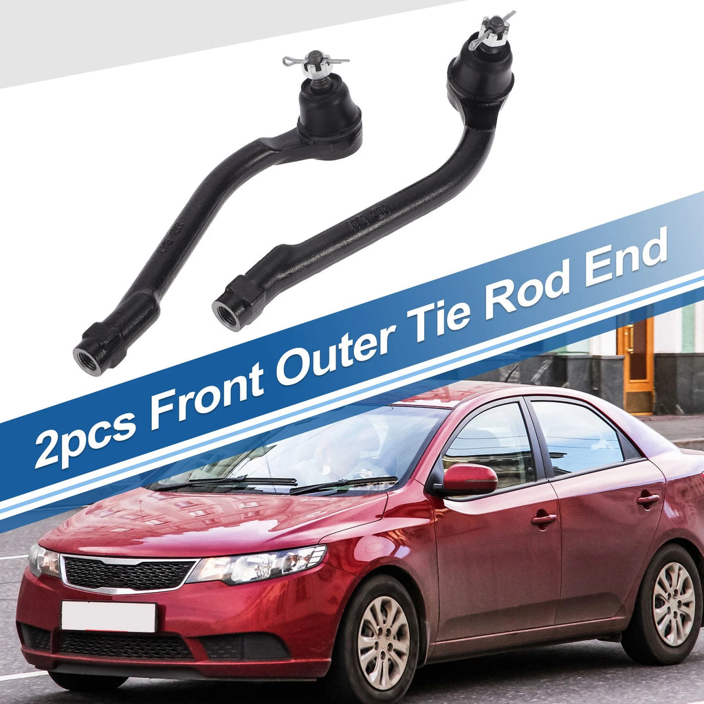 2PCS Front Outer Tie Rod Ends Links Replacement for Kia Forte Koup (2010–2016)