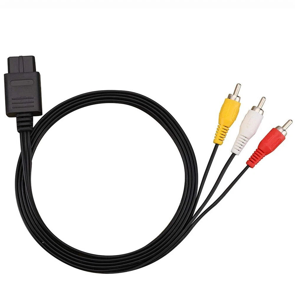 AV Composite Cable for Super Nintendo SNES, GameCube, N64