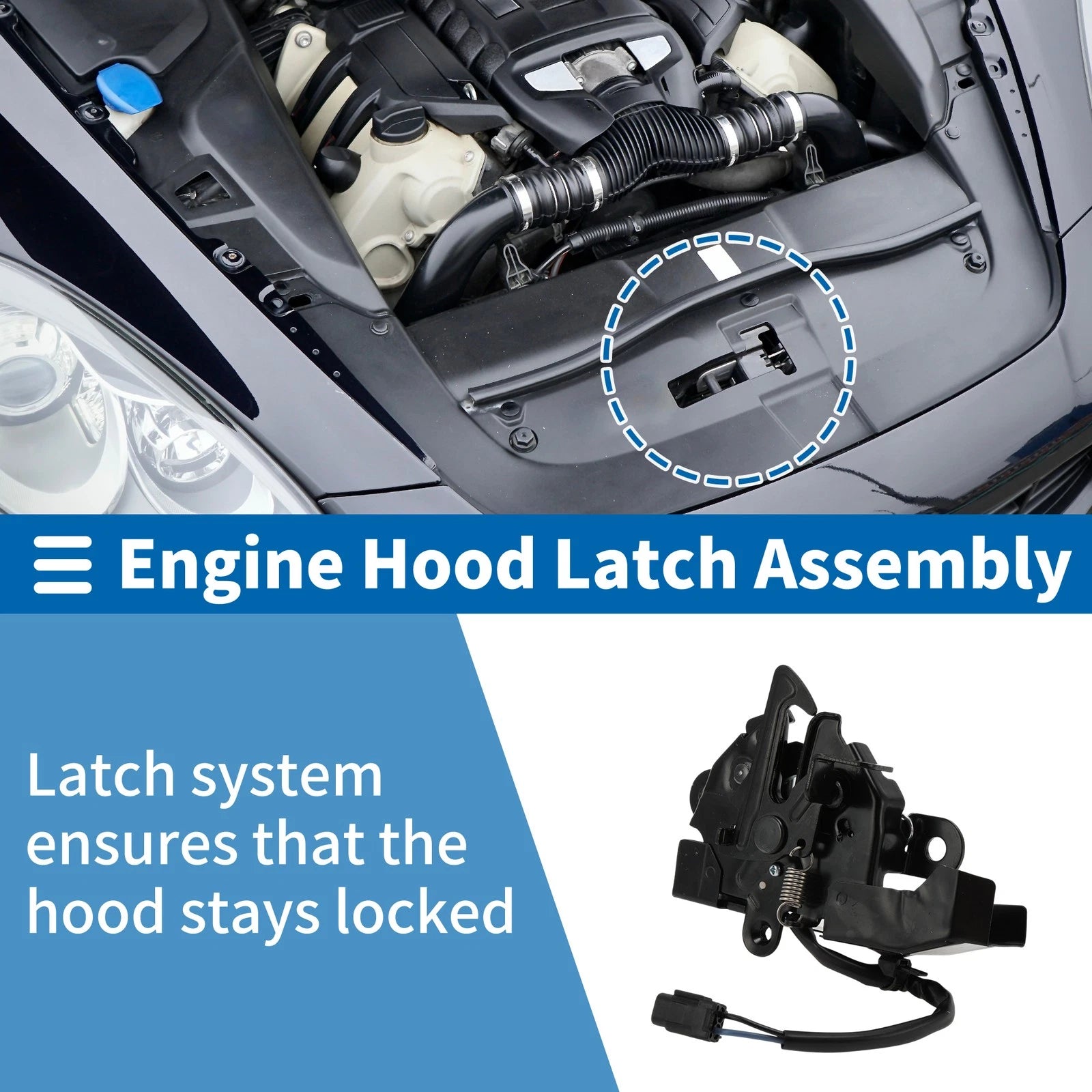 Hood Latch Assembly Replacement for Toyota Sienna (2011–2020)