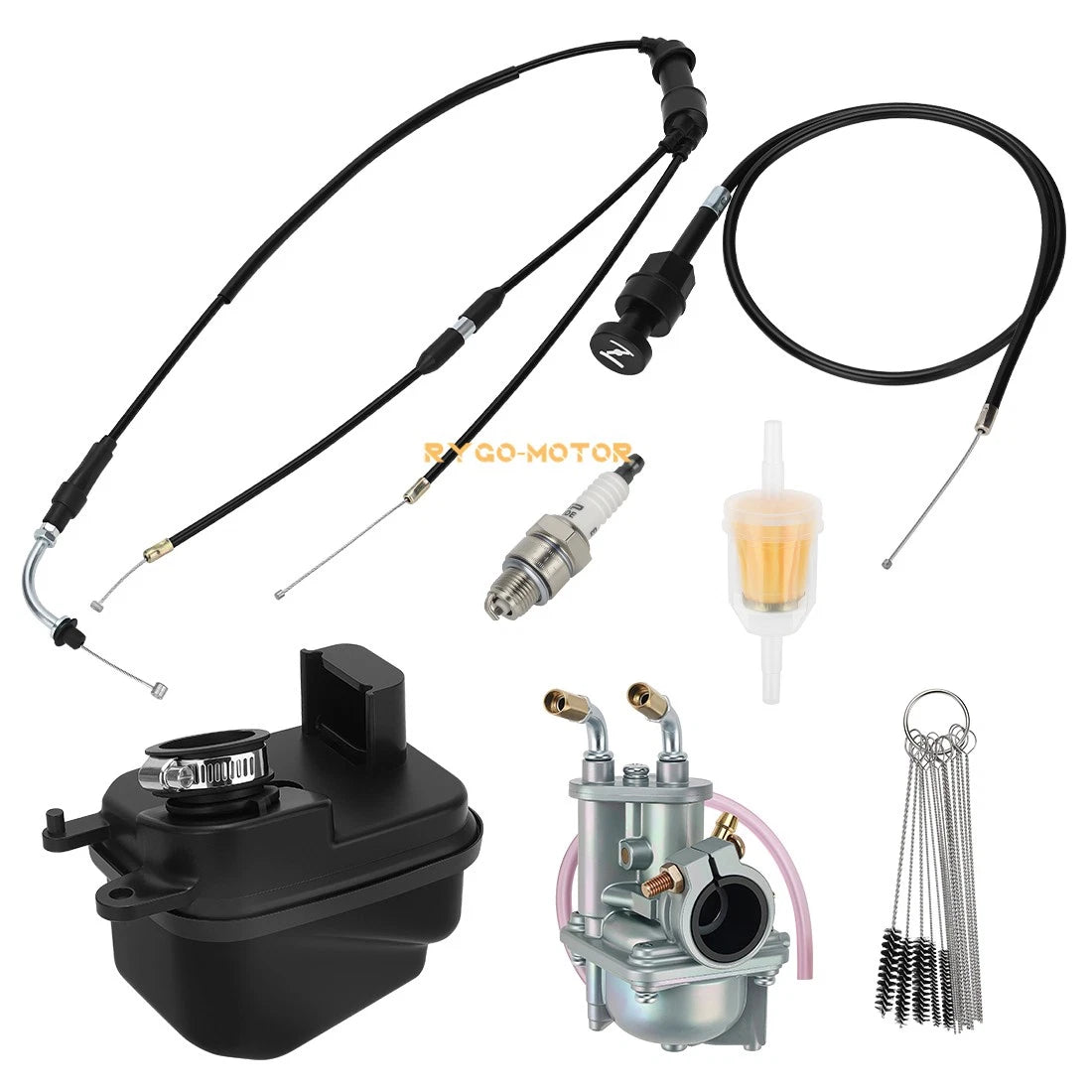 Carburetor & Air Filter Box Throttle Choke Cable for Yamaha PW50 (2008–2024)