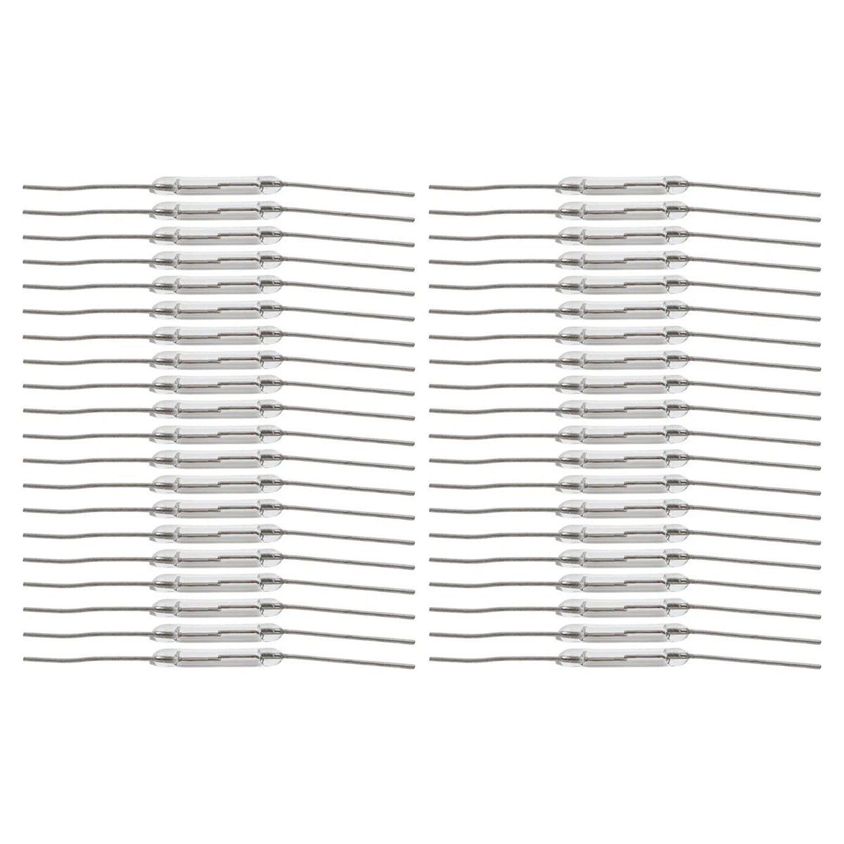 40PCS Magnetic Glass Reed Switch 2 x 14mm for DIY Electronics