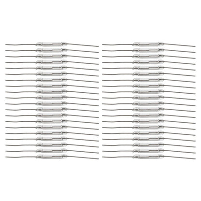 40PCS Magnetic Glass Reed Switch 2 x 14mm for DIY Electronics