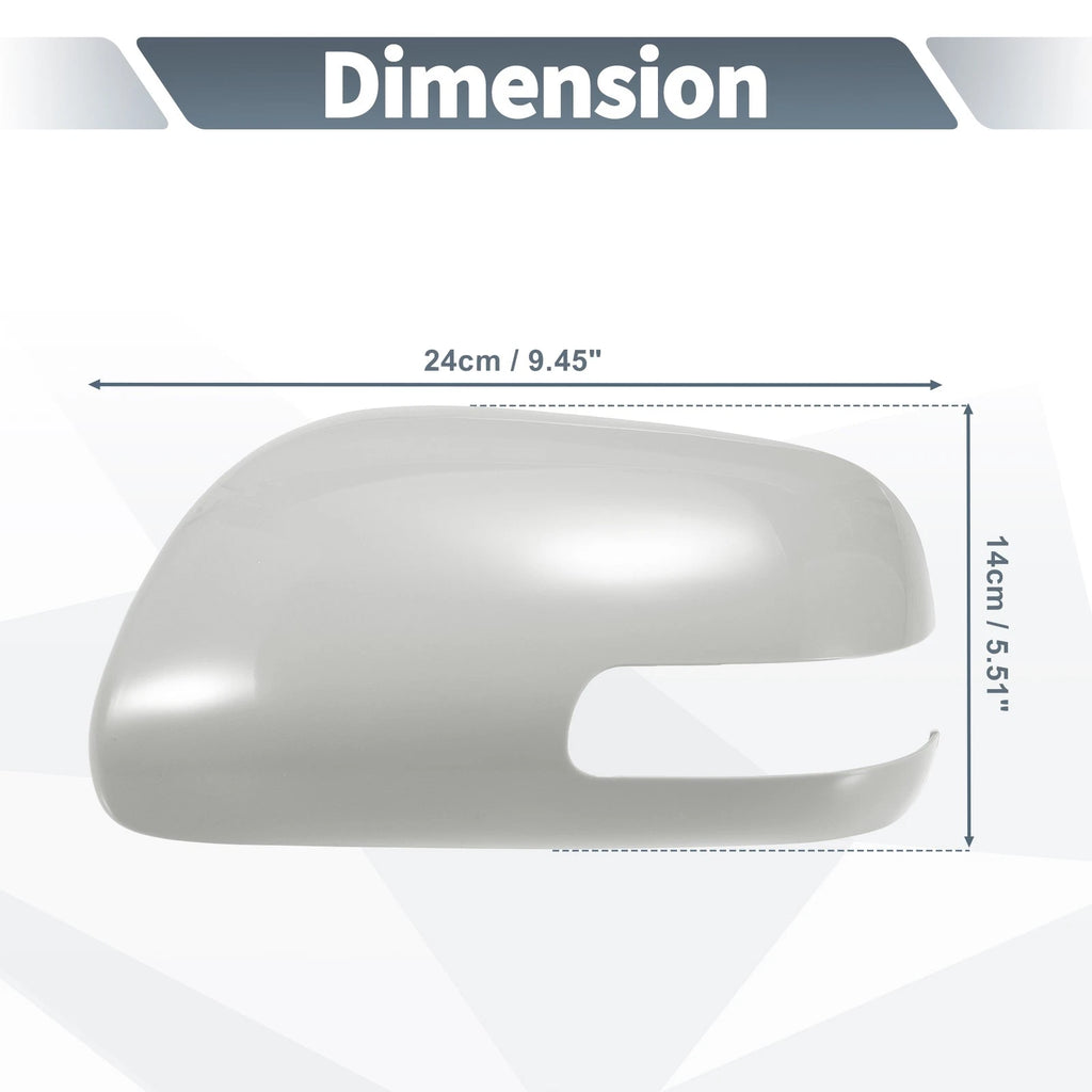 Left Side Mirror Cover Cap Gray for Toyota Mark X Reiz (2005–2015)